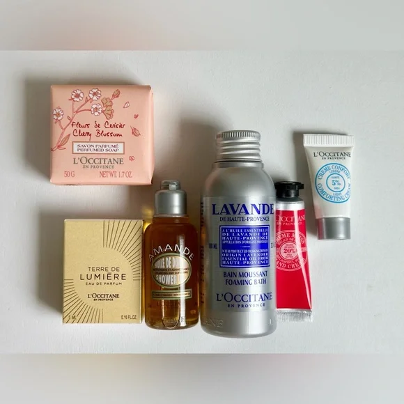 L'OCCITANE Holiday Gift Box 6PC Bath & Body Set [New in Box] - Picture 2 of 3